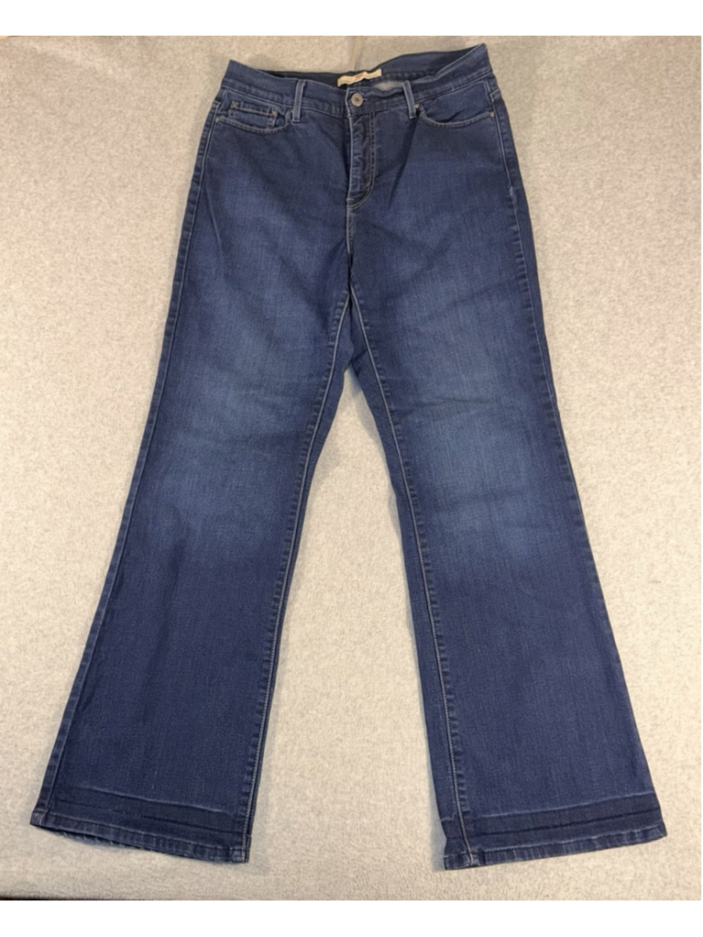 Levi's 512 Bootcut Jeans Perfectly Slimming Dark Wash Denim Size 14 Stretch